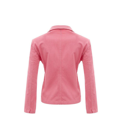 Lardini Elegant Cotton Pink Jacket - PER.FASHION