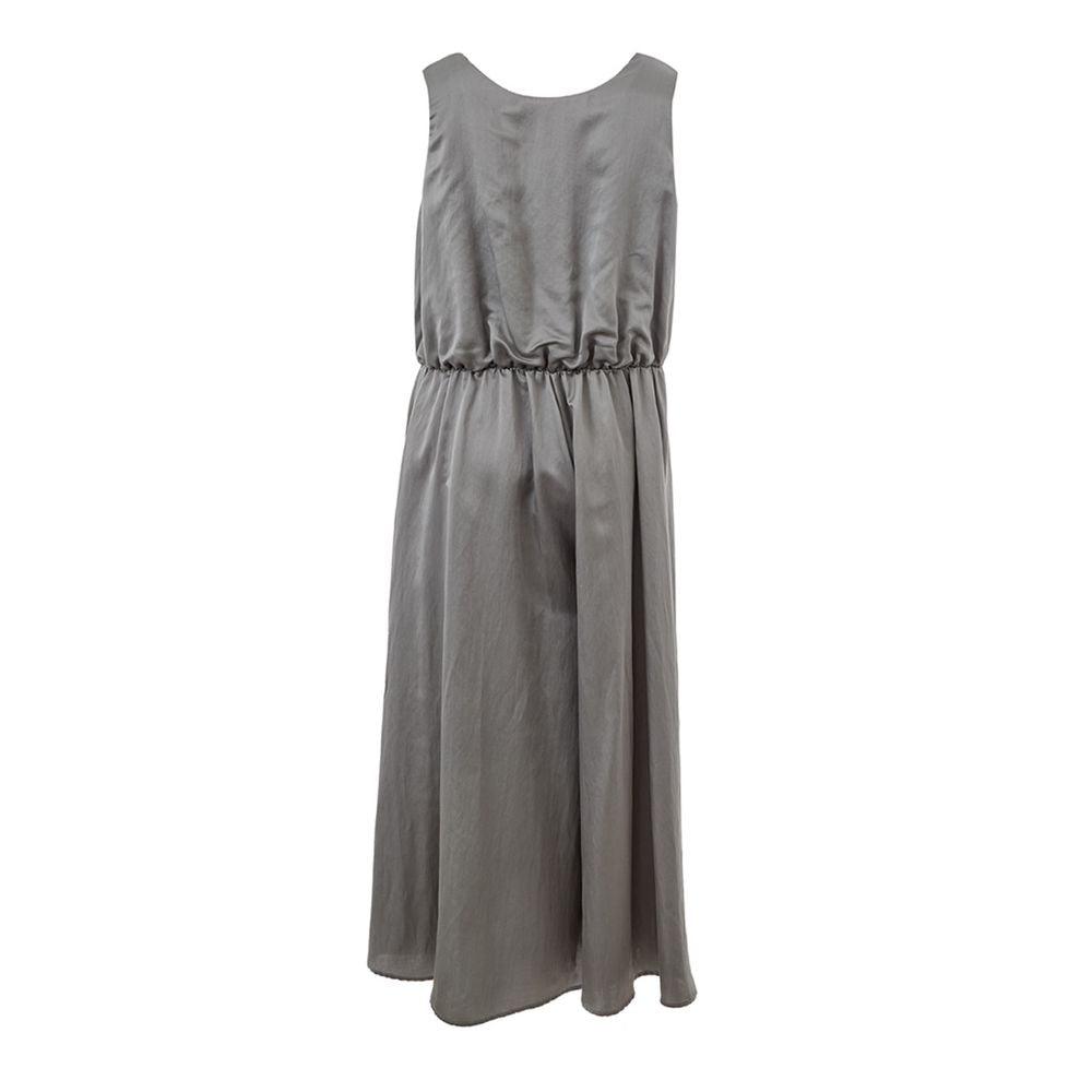 Lardini Elegant Gray Silk Blazer for Women - PER.FASHION