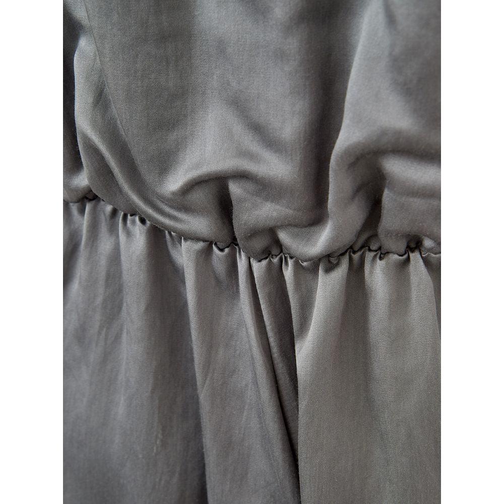 Lardini Elegant Gray Silk Blazer for Women - PER.FASHION