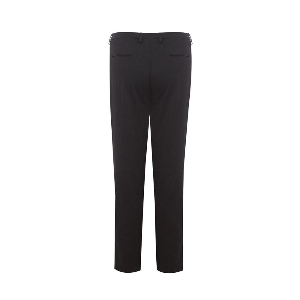Lardini Elegant Black Cotton Trousers for Women - PER.FASHION