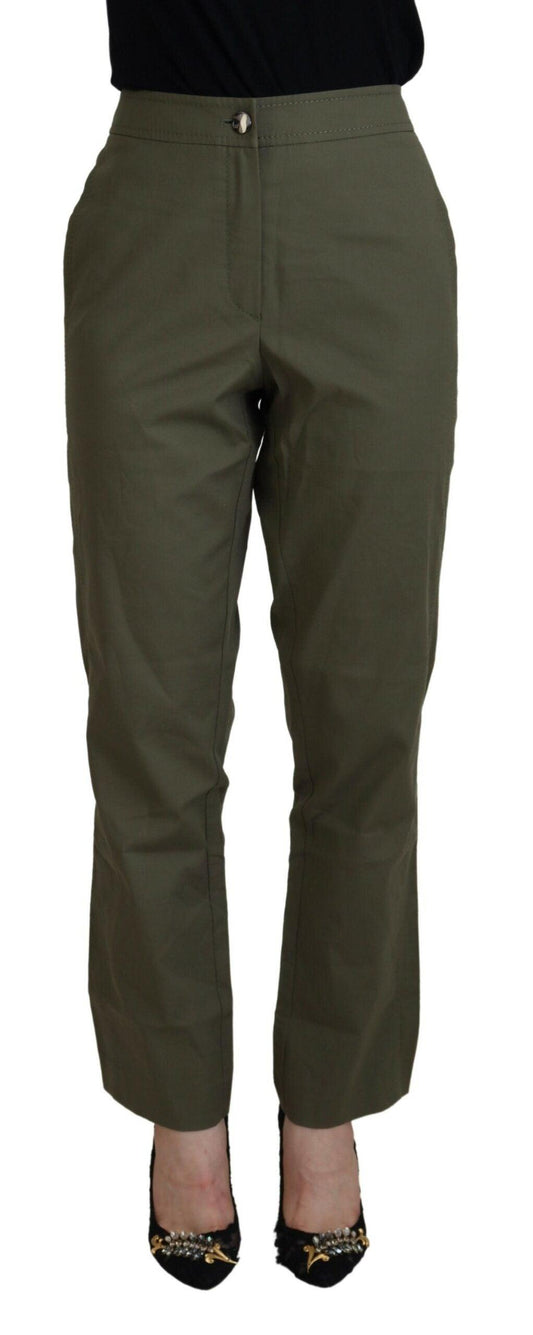 LAUREL Elegant Tapered Green Pants - Chic Everyday Wear - PER.FASHION