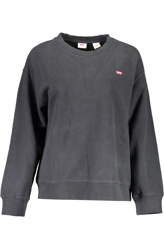 Levi's Chic Black Cotton Long-Sleeved Sweatshirt - PER.FASHION