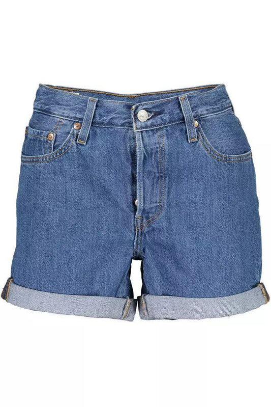 Levi's Chic Blue Cotton Denim Shorts - PER.FASHION