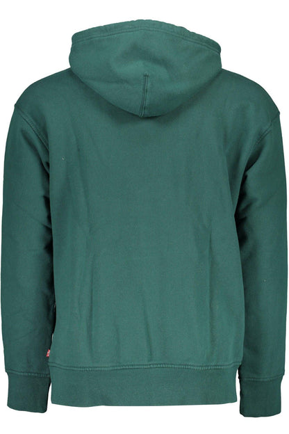 Levi's Chic Green Hooded Cotton Sweatshirt - PER.FASHION