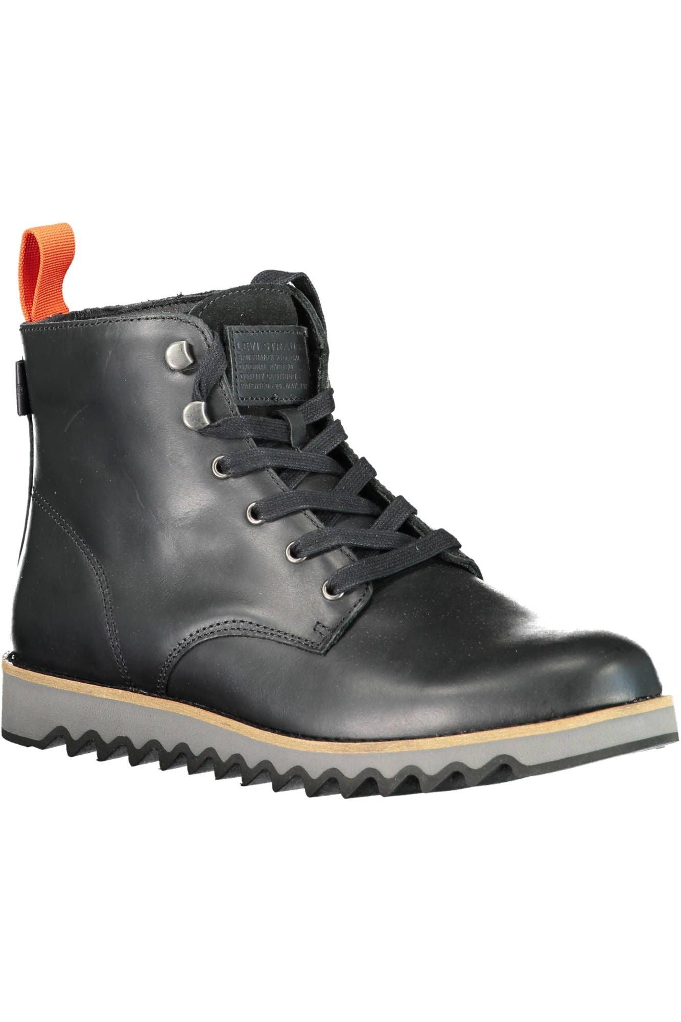 Levi's Elevated Black Ankle Boots with Contrasting Sole - PER.FASHION