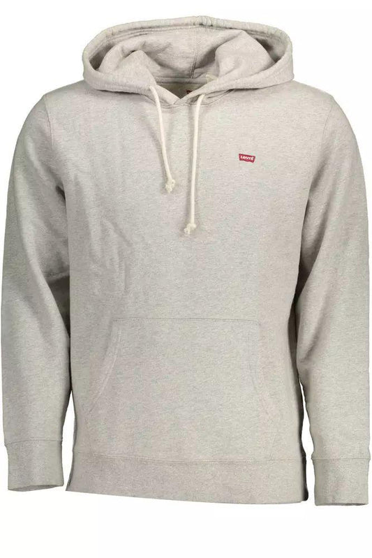 Levi's Essential Gray Hooded Sweatshirt for Men - PER.FASHION