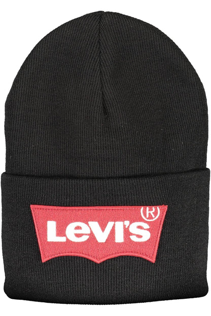 Levi's Sleek Black Acrylic Logo Cap - PER.FASHION