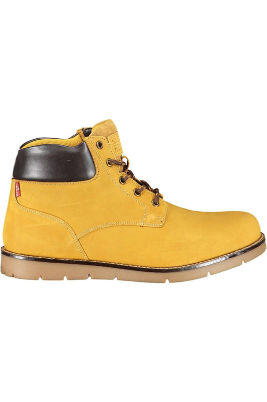 Levi's Sunset Yellow Ankle Boots with Lace-Up Detail - PER.FASHION