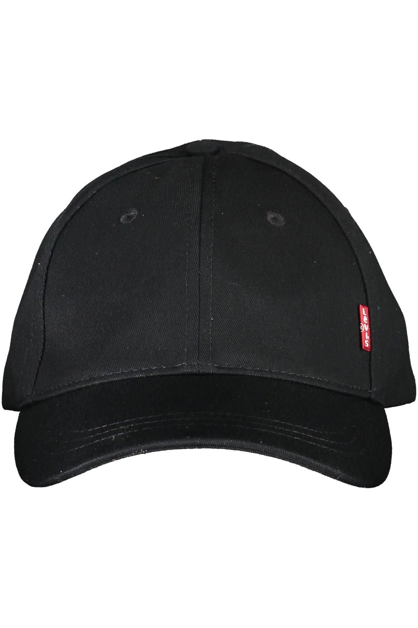 Levi's Sleek Black Cotton Cap with Logo Visor - PER.FASHION