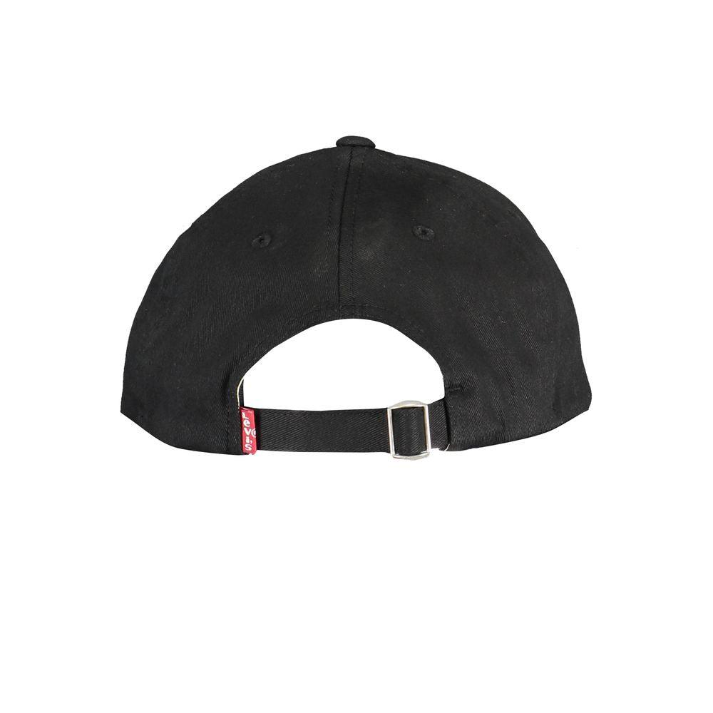 Levi's Black Cotton Hats & Cap - PER.FASHION