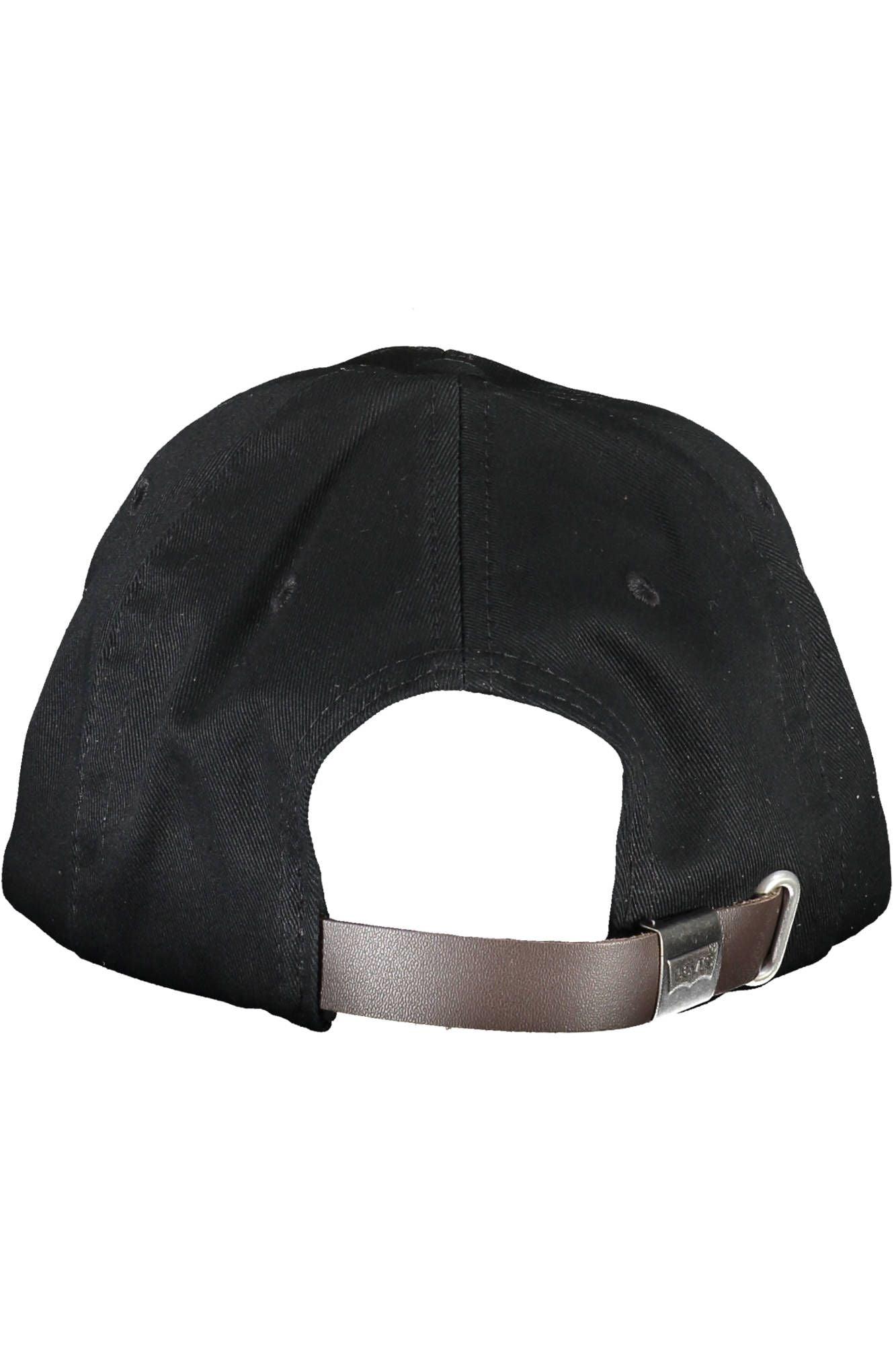 Levi's Sleek Black Cotton Cap with Logo Visor - PER.FASHION