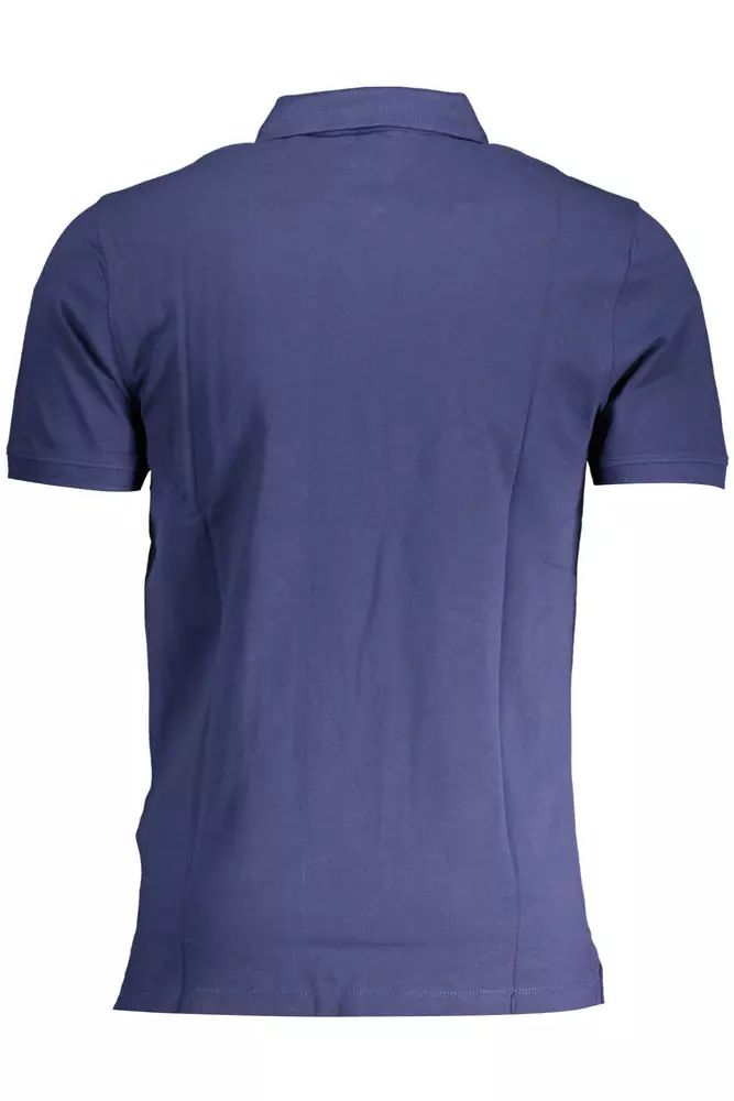Polo Levi's in cotone blu snello con logo chic