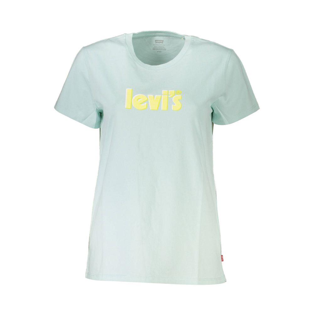 Levi's Light Blue Cotton Tops & T-Shirt - PER.FASHION
