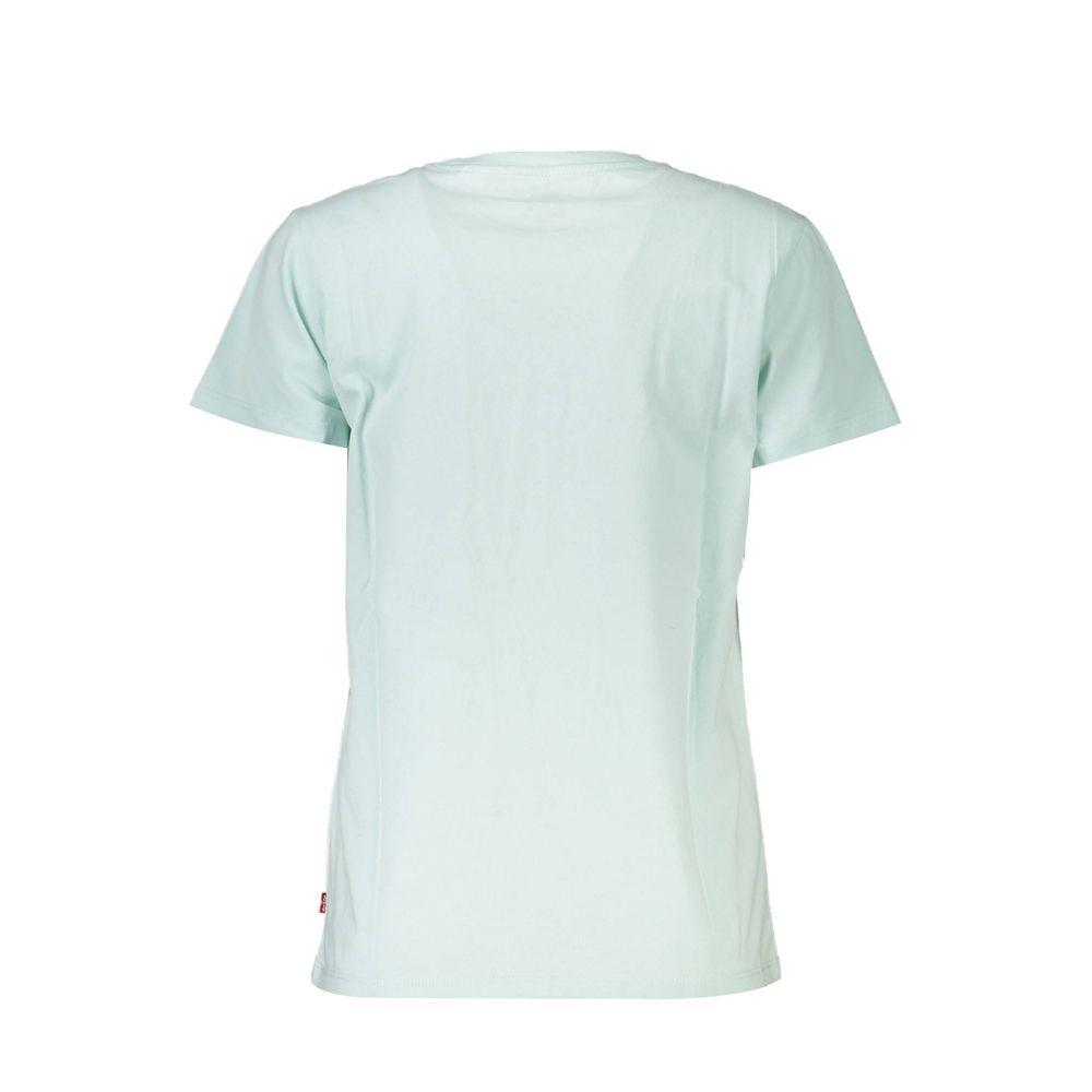 Levi's Light Blue Cotton Tops & T-Shirt - PER.FASHION