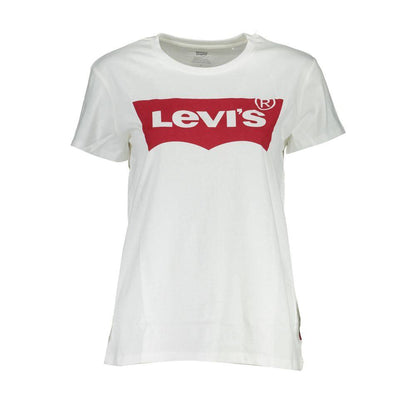 Levi's White Cotton Tops & T-Shirt - PER.FASHION