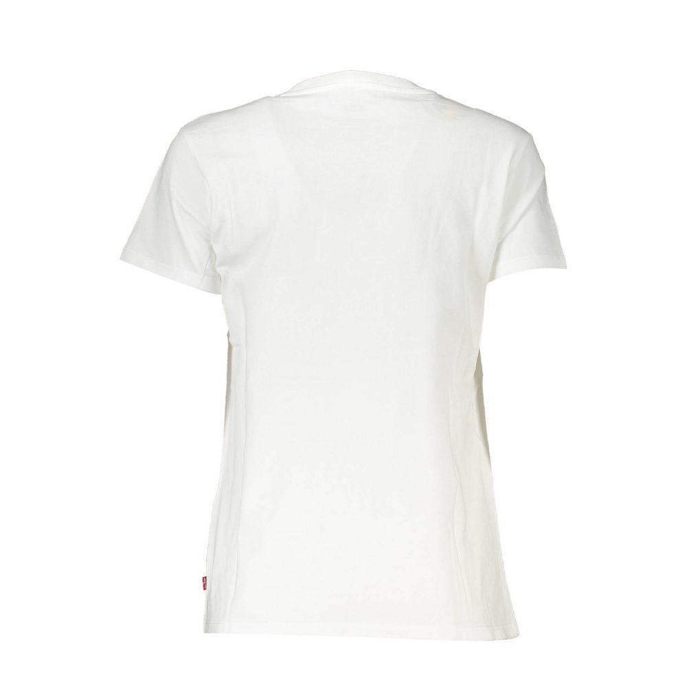 Levi's White Cotton Tops & T-Shirt - PER.FASHION