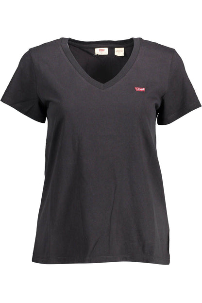 Levi's Chic V-Neck Cotton Tee with Emblematic Appeal - PER.FASHION