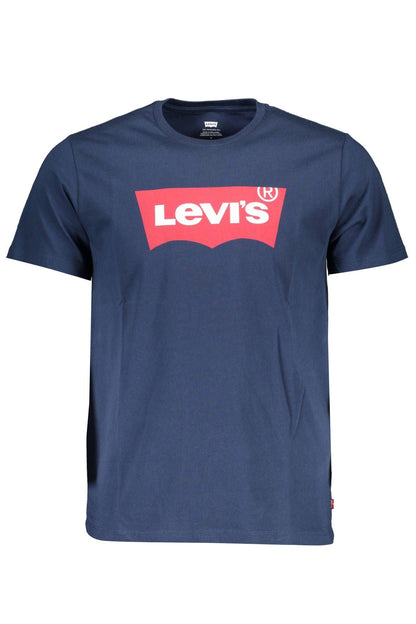 Levi's Classic Crew Neck Blue Tee with Logo - PER.FASHION