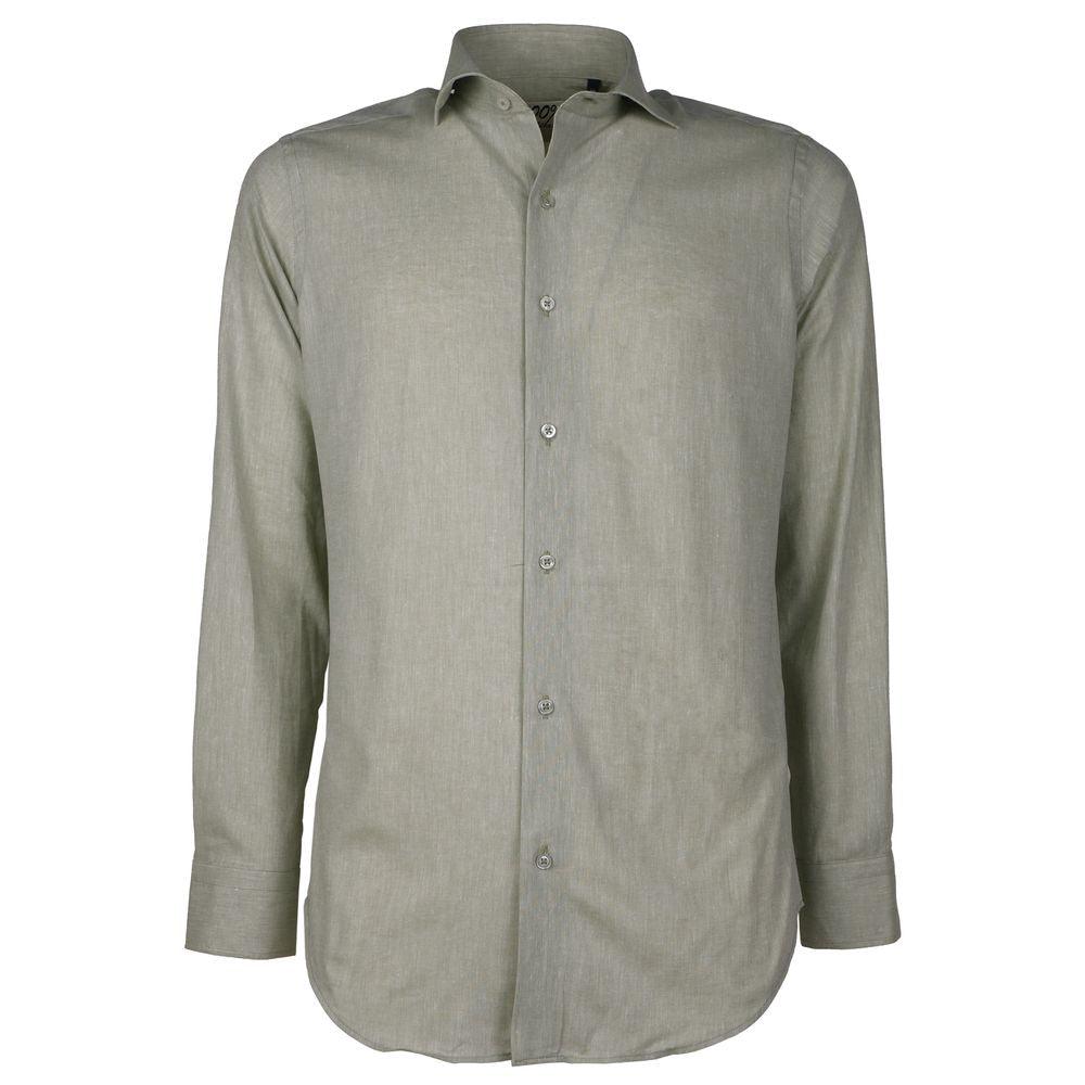 Made in Italy Army Cotton Shirt - PER.FASHION