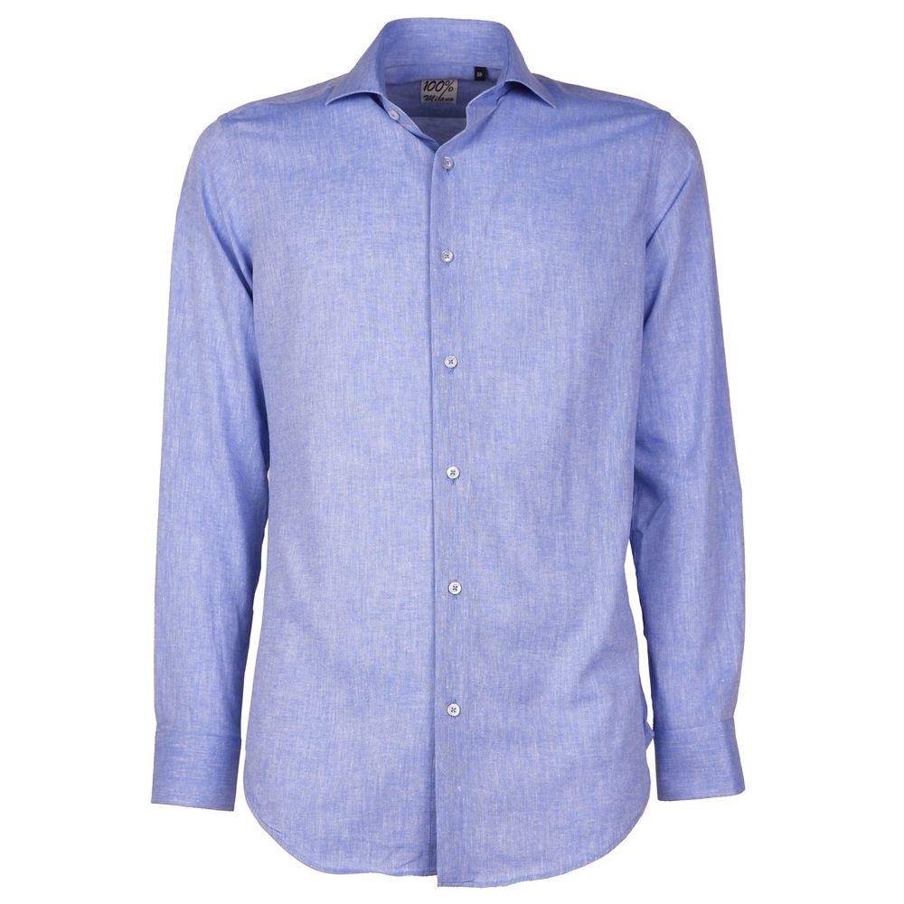 Made in Italy Light Blue Cotton Shirt - PER.FASHION