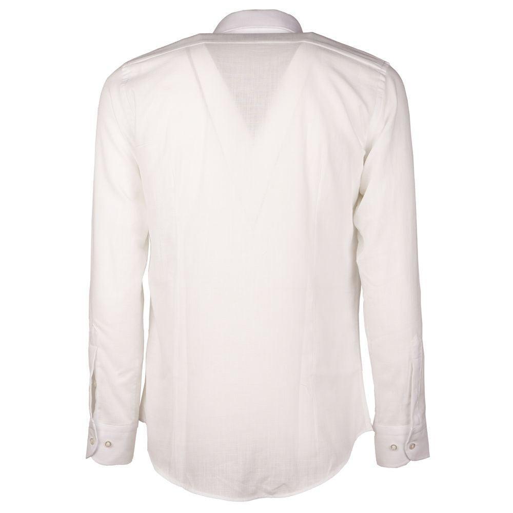 Made in Italy White Cotton Shirt - PER.FASHION