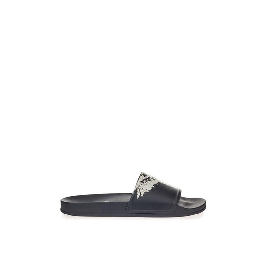 Marcelo Burlon Sleek Black Cotton Sandals for Men - PER.FASHION