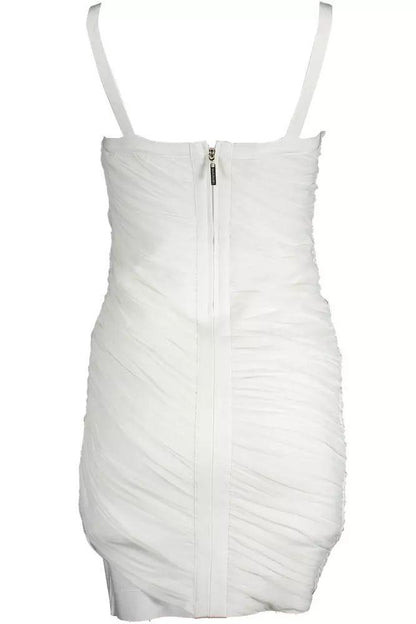 Marciano by Guess Elegant White Tank Dress with Zip Accent - PER.FASHION