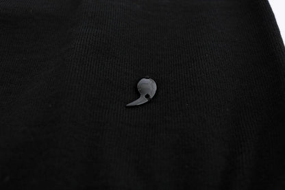 MARGHI LO' Elegant Black Wool Shift Dress - PER.FASHION