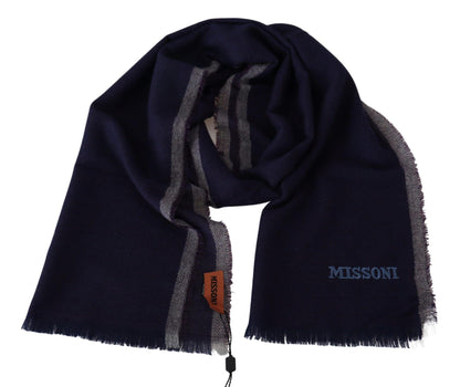 Missoni Authentic Wool Scarf with Striped Pattern - PER.FASHION