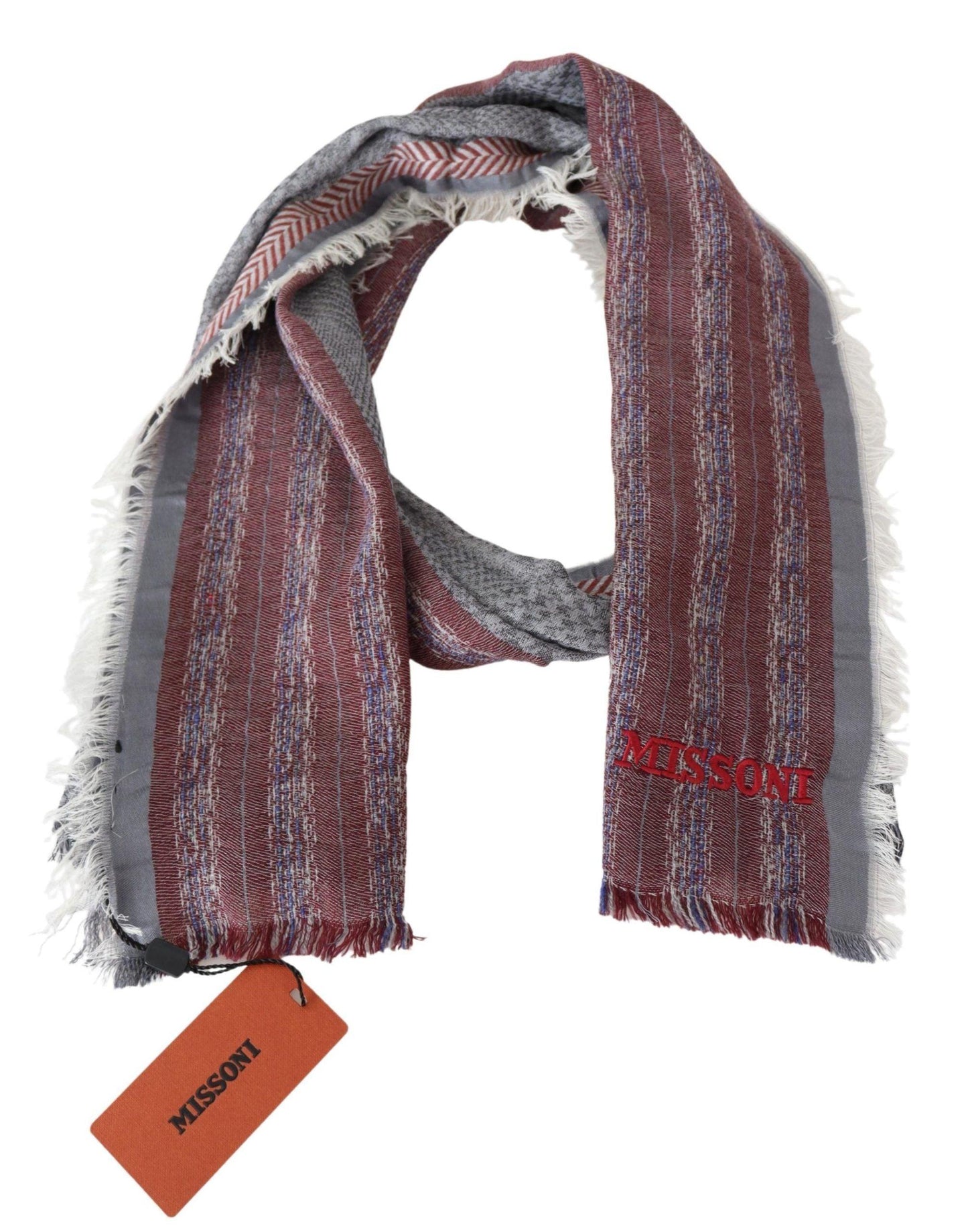 Missoni Chic Multicolor Wool Blend Designer Scarf - PER.FASHION