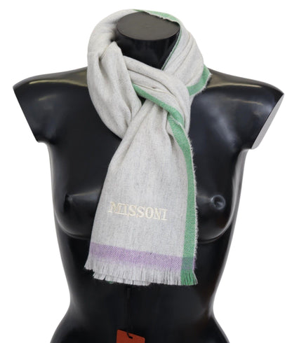 Missoni Elegant Cashmere Patterned Scarf - PER.FASHION