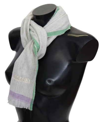 Missoni Elegant Cashmere Patterned Scarf - PER.FASHION