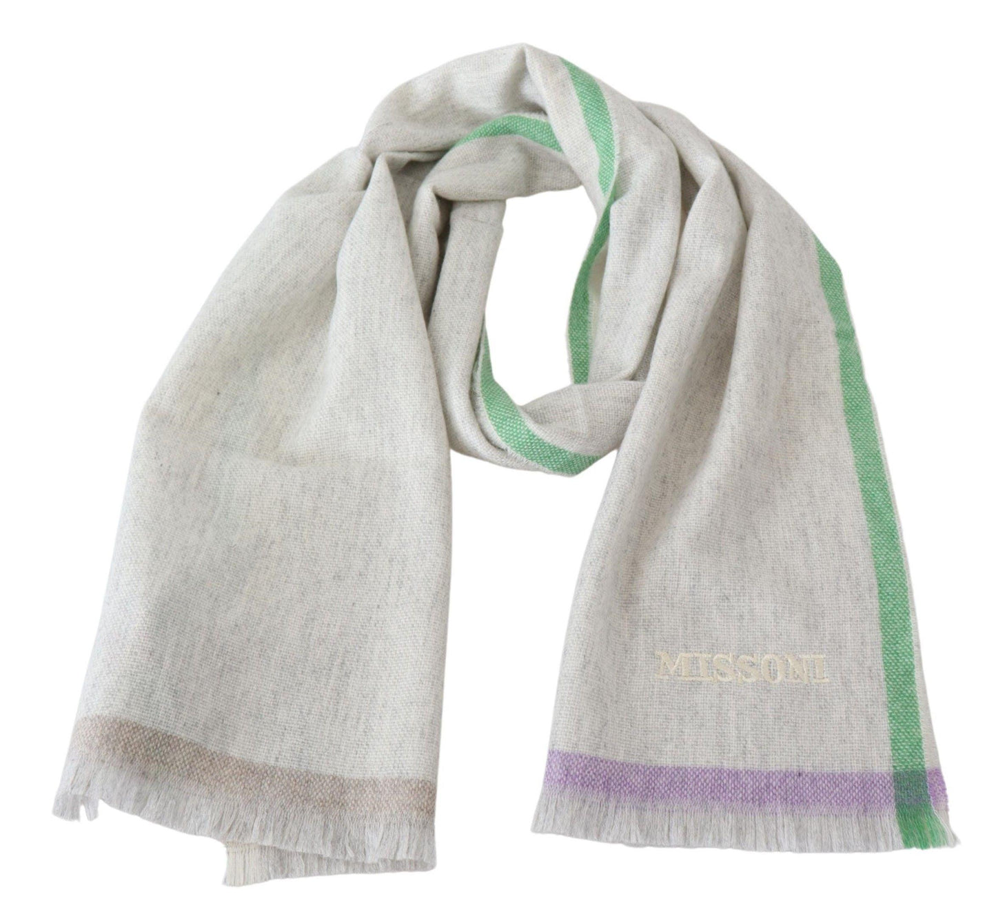 Missoni Elegant Cashmere Patterned Scarf - PER.FASHION