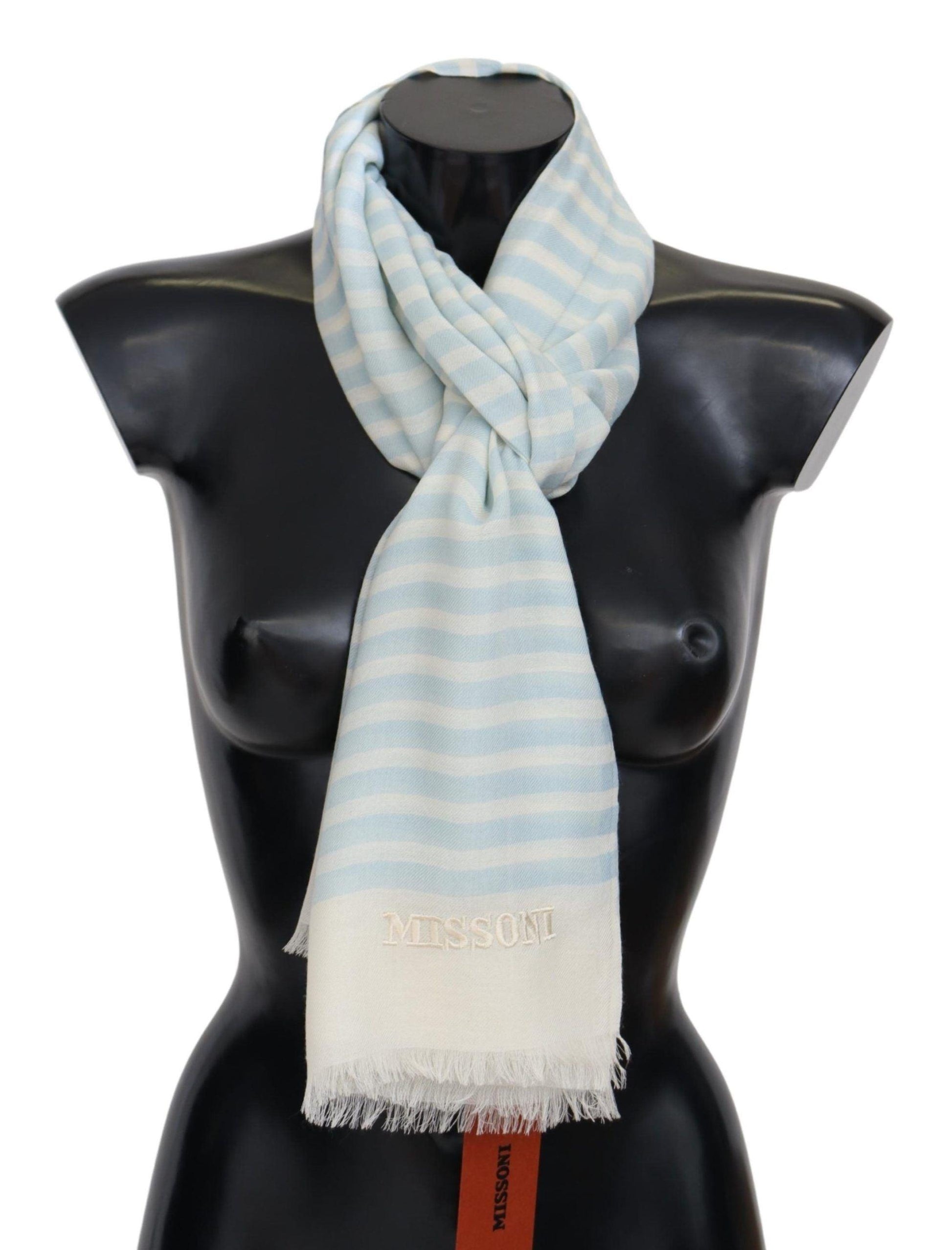 Missoni Elegant Cashmere Scarf with Linear Design - PER.FASHION