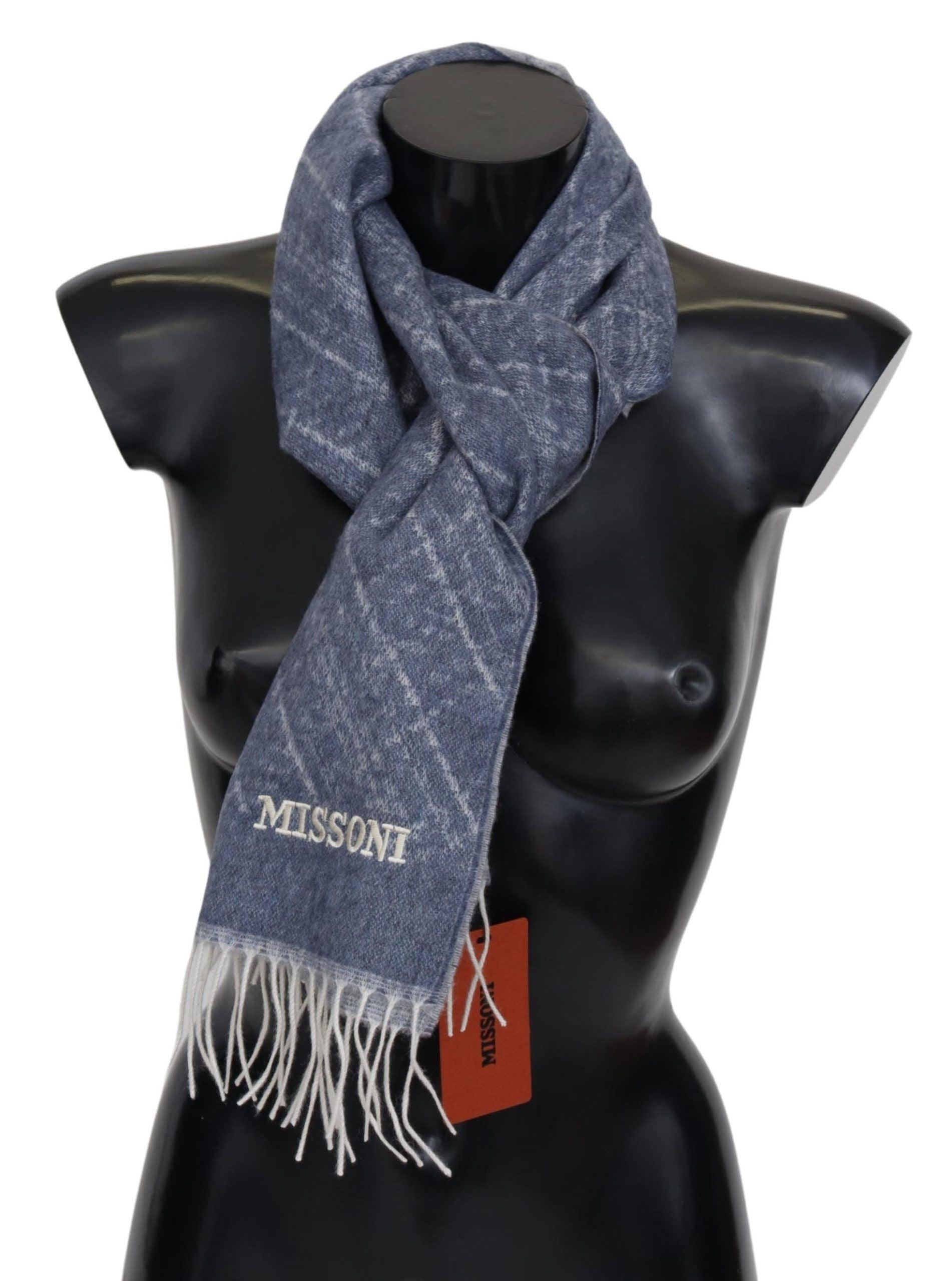 Missoni Elegant Cashmere Scarf with Signature Pattern - PER.FASHION