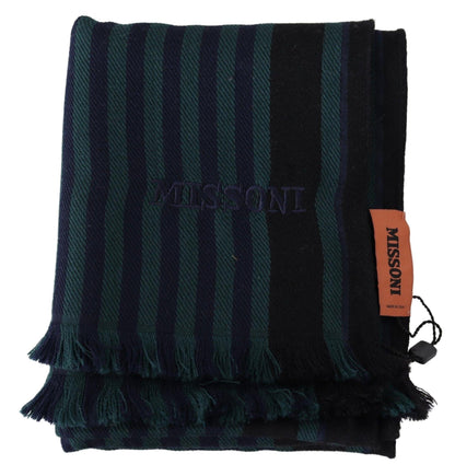 Missoni Elegant Multicolor Wool Scarf with Fringes - PER.FASHION