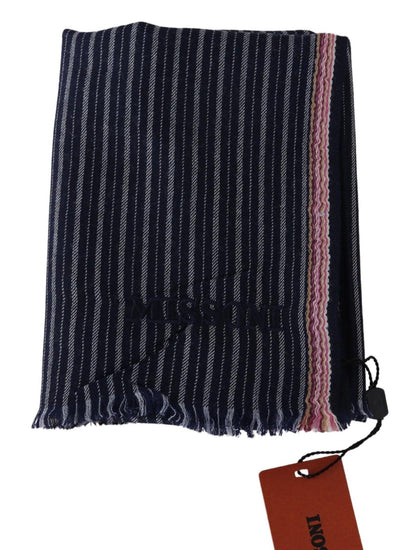 Missoni Elegant Multicolor Wool Scarf with Logo Embroidery - PER.FASHION