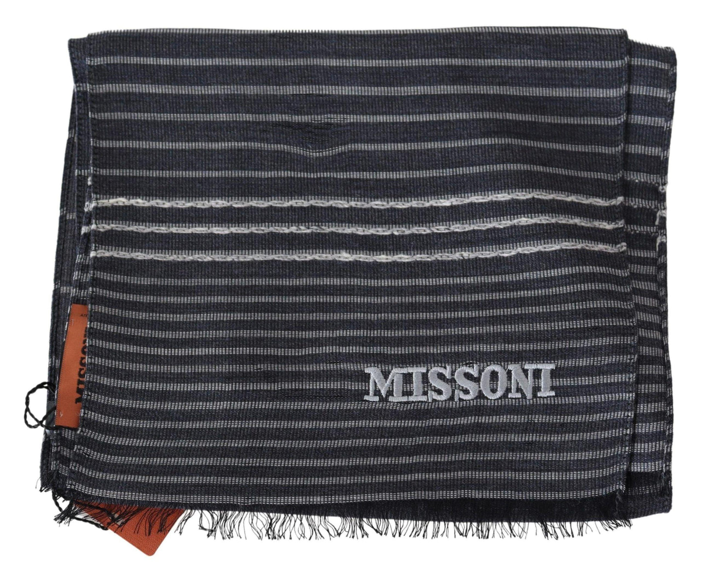 Missoni Elegant Wool-Silk Striped Scarf - PER.FASHION