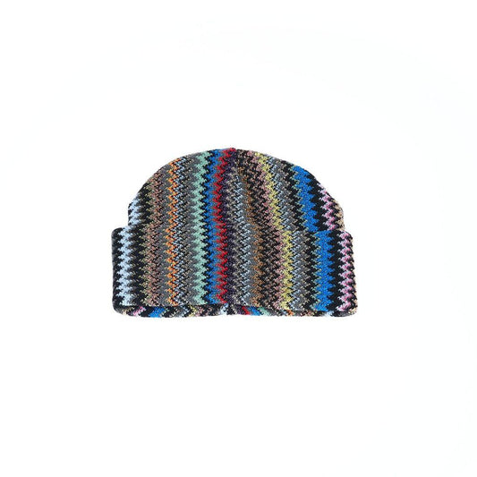 Missoni Geometric Fantasy Multicolor Wool-Acrylic Hat - PER.FASHION