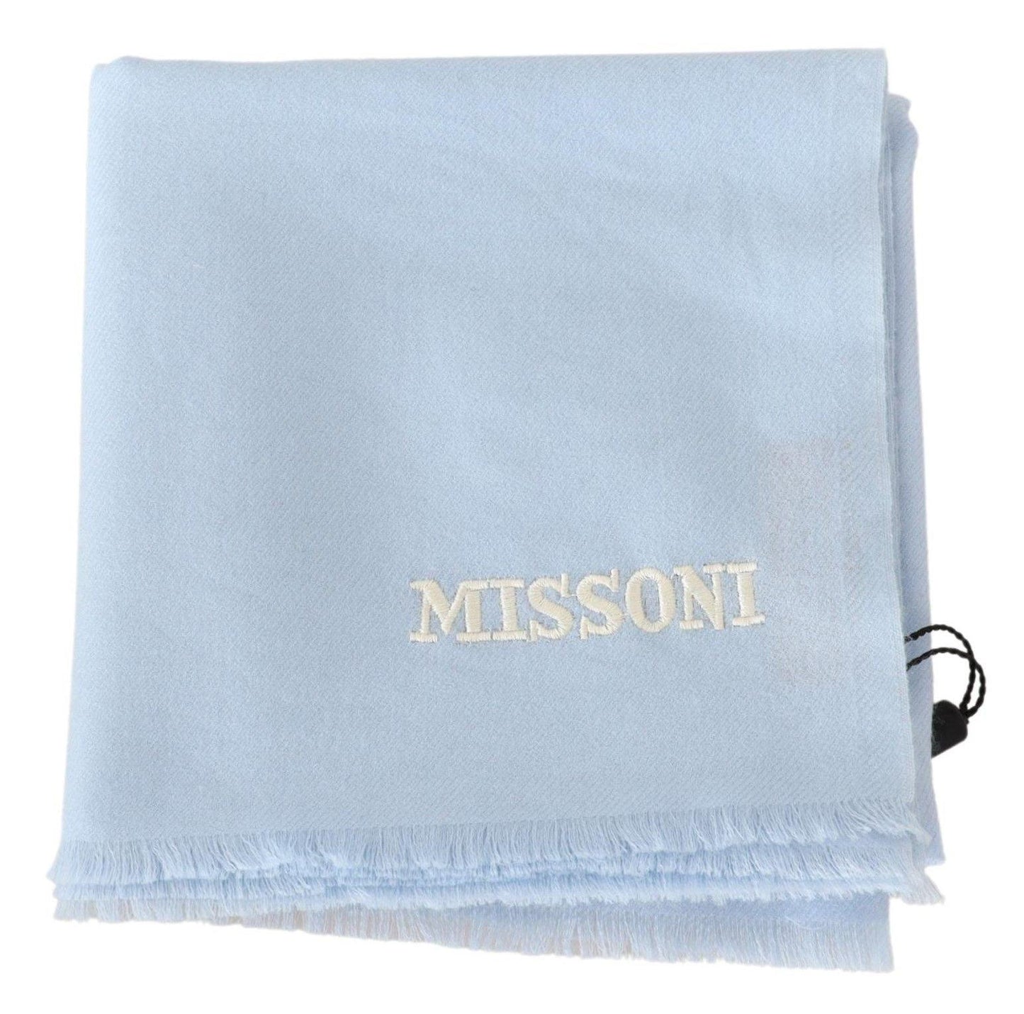 Missoni Luxurious Cashmere Scarf with Logo Embroidery - PER.FASHION