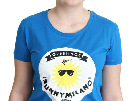 Moschino Sunny Milano Chic Round Neck Tee - PER.FASHION