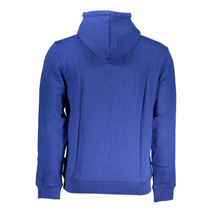 Napapijri Chic Blue Hooded Sweatshirt with Logo Print - PER.FASHION