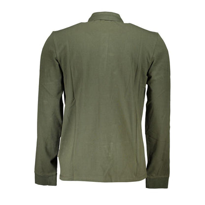 Napapijri Classic Emerald Cotton Polo Shirt - Long Sleeved - PER.FASHION