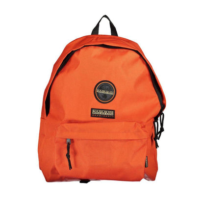 Napapijri Eco-Chic Orange Backpack for the Modern Explorer - PER.FASHION