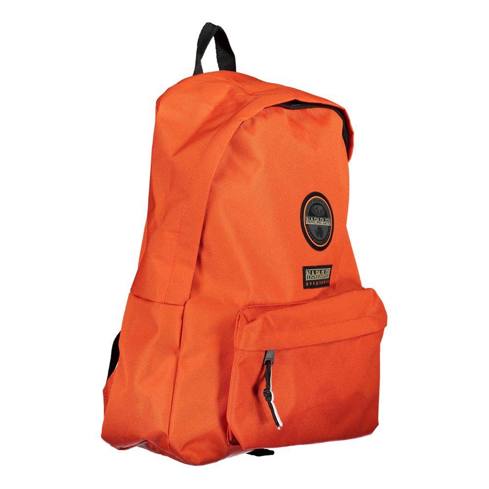 Napapijri Eco-Chic Orange Backpack for the Modern Explorer - PER.FASHION