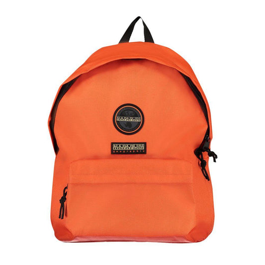 Napapijri Eco-Chic Orange Backpack with Logo Design - PER.FASHION