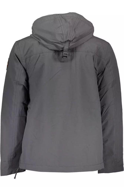 Napapijri Eco-Conscious Gray Rainforest Jacket - PER.FASHION