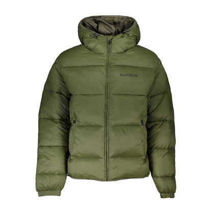 Napapijri Eco-Conscious Green Hooded Jacket - PER.FASHION