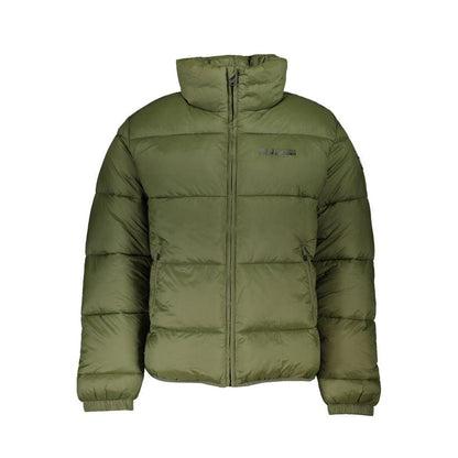 Napapijri Eco-Conscious Green Jacket with Logo Detail - PER.FASHION