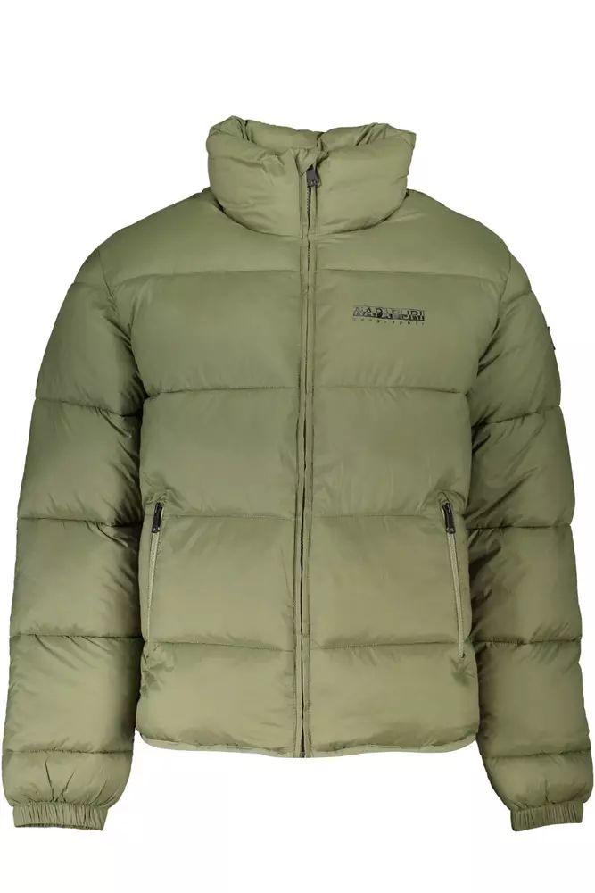 Napapijri Eco-Conscious Long-Sleeved Green Jacket - PER.FASHION